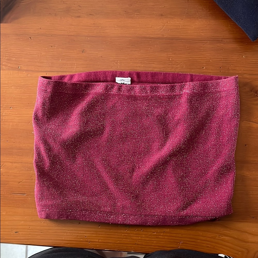 Elegant Burgundy Tube Top